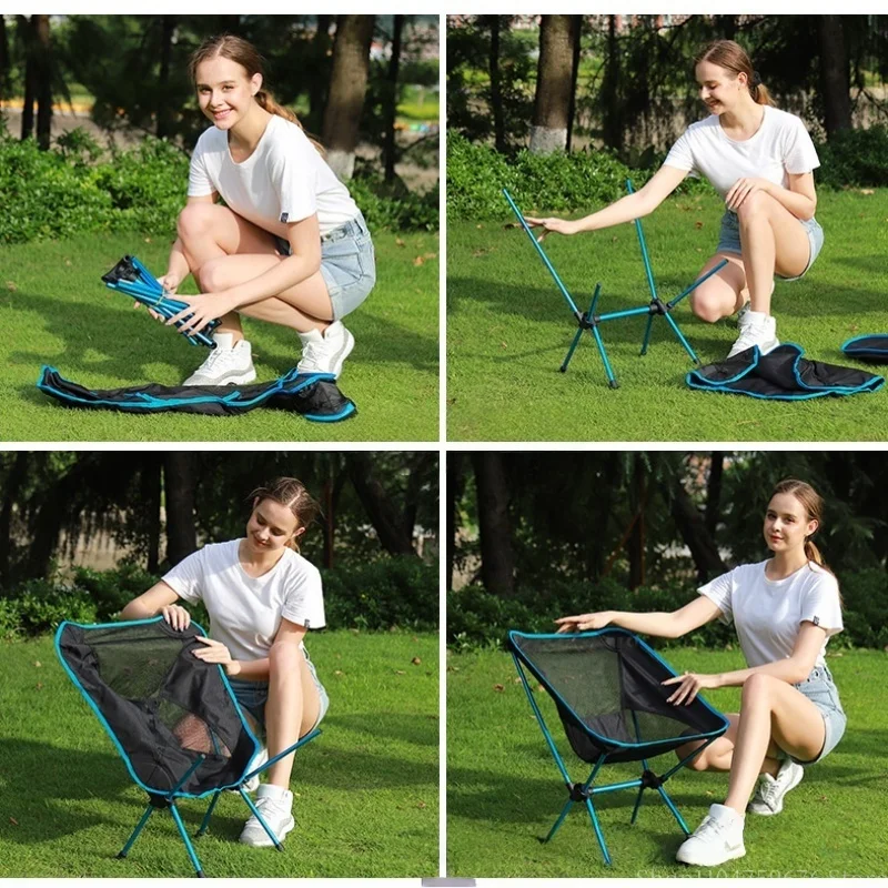 Ultralight Foldable Moon Camping Chair 6