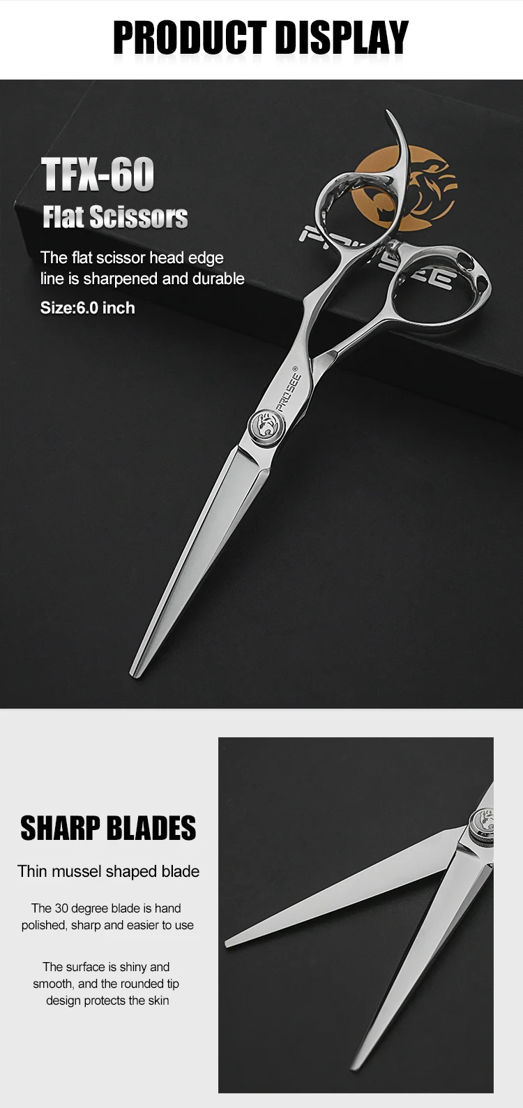 VG10 Stahl Professionelle Haar Effilierschere Friseurschere Salon Friseurschere Haarschere Professionelles Friseursalon – Detail 5