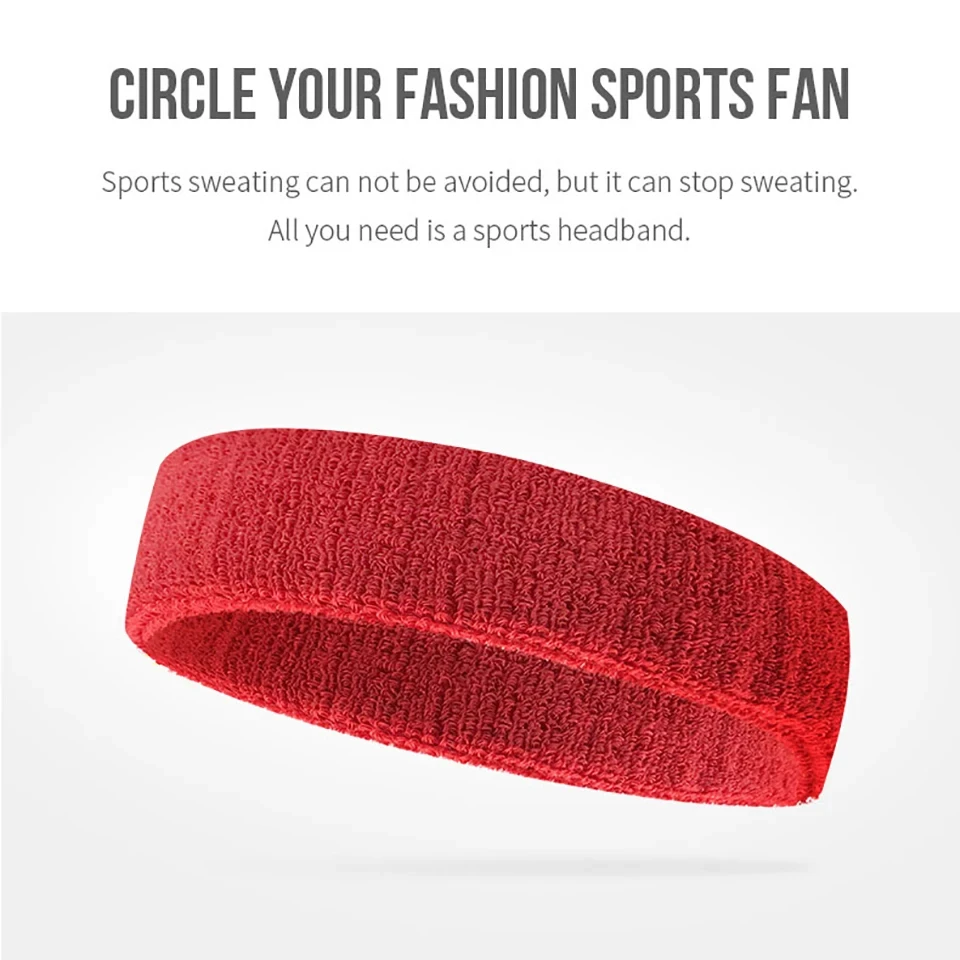 Sports Headband 3Pcs Breathable Sweat Absorbent
