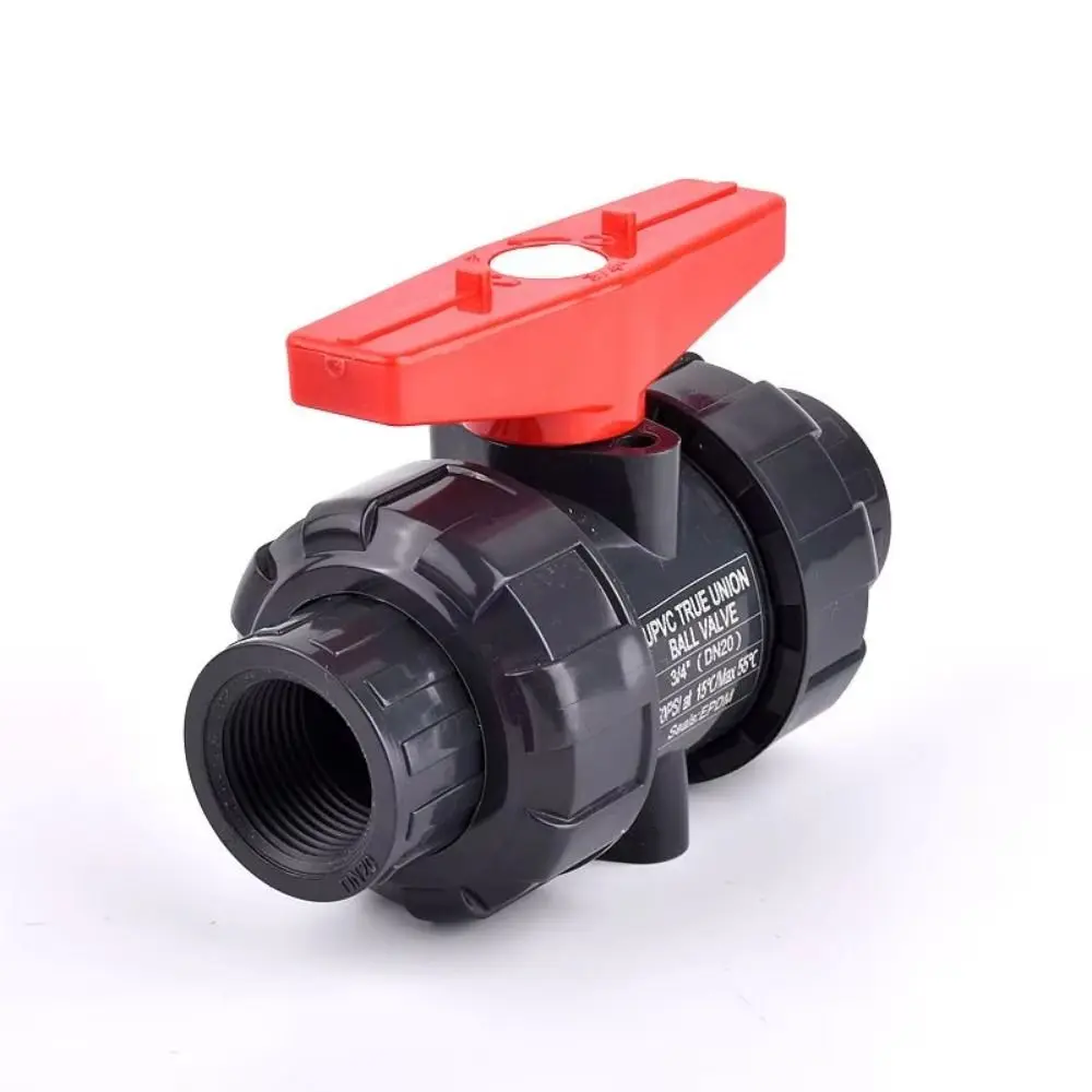 50mm PE Pipe Faucet Diverter Plastic Easy To Install Double Way Ball Valve Irrigation Pipe Fast Joint Water Pipe Fittings Lawn