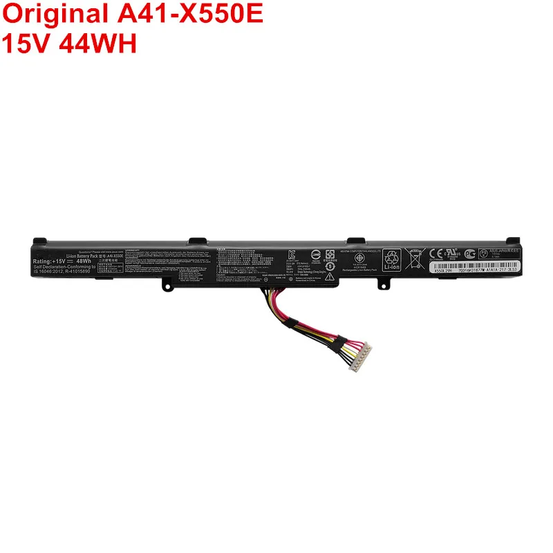 

15V 44WH A41-X550E Laptop Battery Original For ASUS X450 X450E X450J X450JF X751M X751MA X751L X750JA A450J A450JF A450E F450C