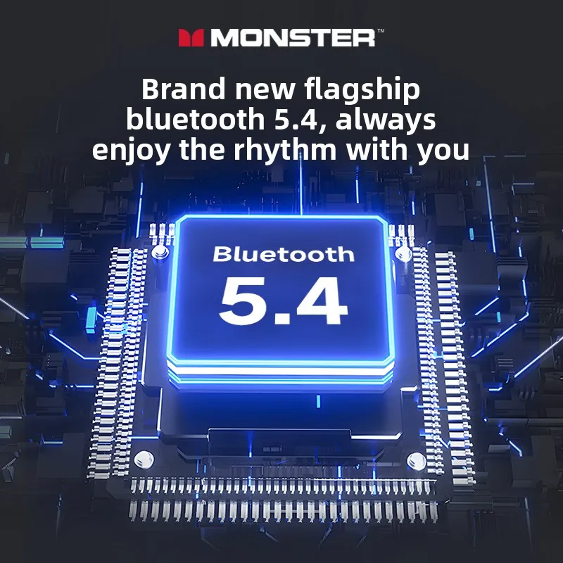 New Monster Mqt52 Tws Wireless Bluetooth 5 4 Headset Hifi Stereo Music Gaming Earphones Talking Noise Canceling Earbuds, Alina Gadgets