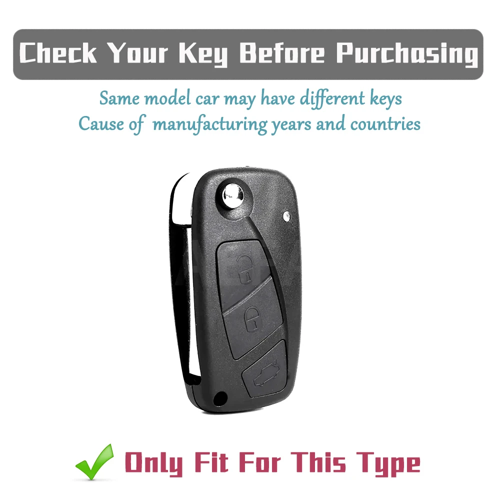 Premium Flip TPU Car Key Fob Case Cover - Full Protection Key Holder and Keychain Accessory