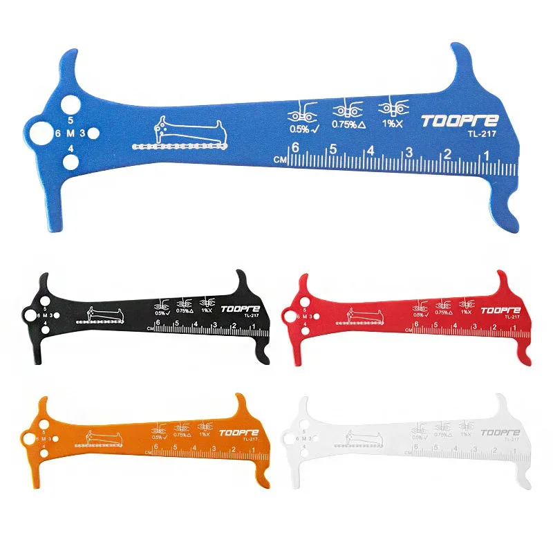 Fahrradkette Verschleißanzeige Lineal Reparaturwerkzeug Edelstahl Mountain Road Bike Kettenmesser Messung Checker Schraubendurchmesser – Detail 11