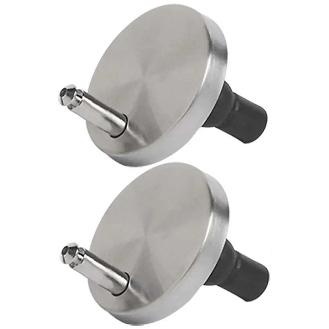1 Pair Toilet Seat Hinges Top Fixings Universal Replacement Rubber Nuts Screws For WC Blind Holes Fittings Quick Release