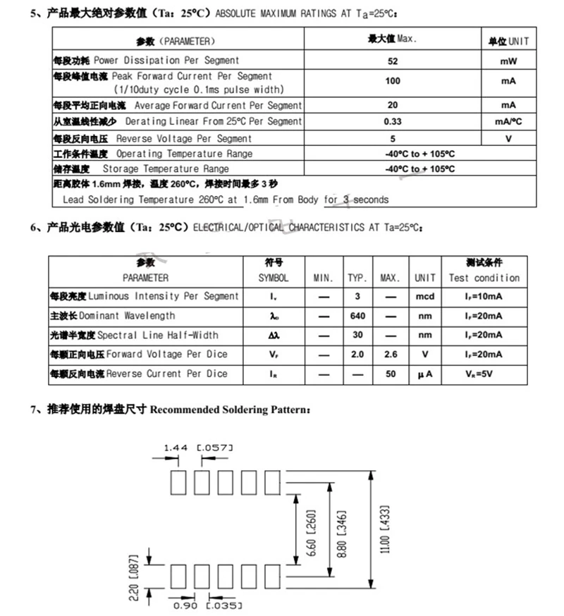 0.2 인치 7 세그먼트 SMD LED 디스플레이 Nixie 튜브 빨간색 녹색 파란색 흰색 1 비트 디지털 튜브 플라스틱 금속 디지털 디스플레이