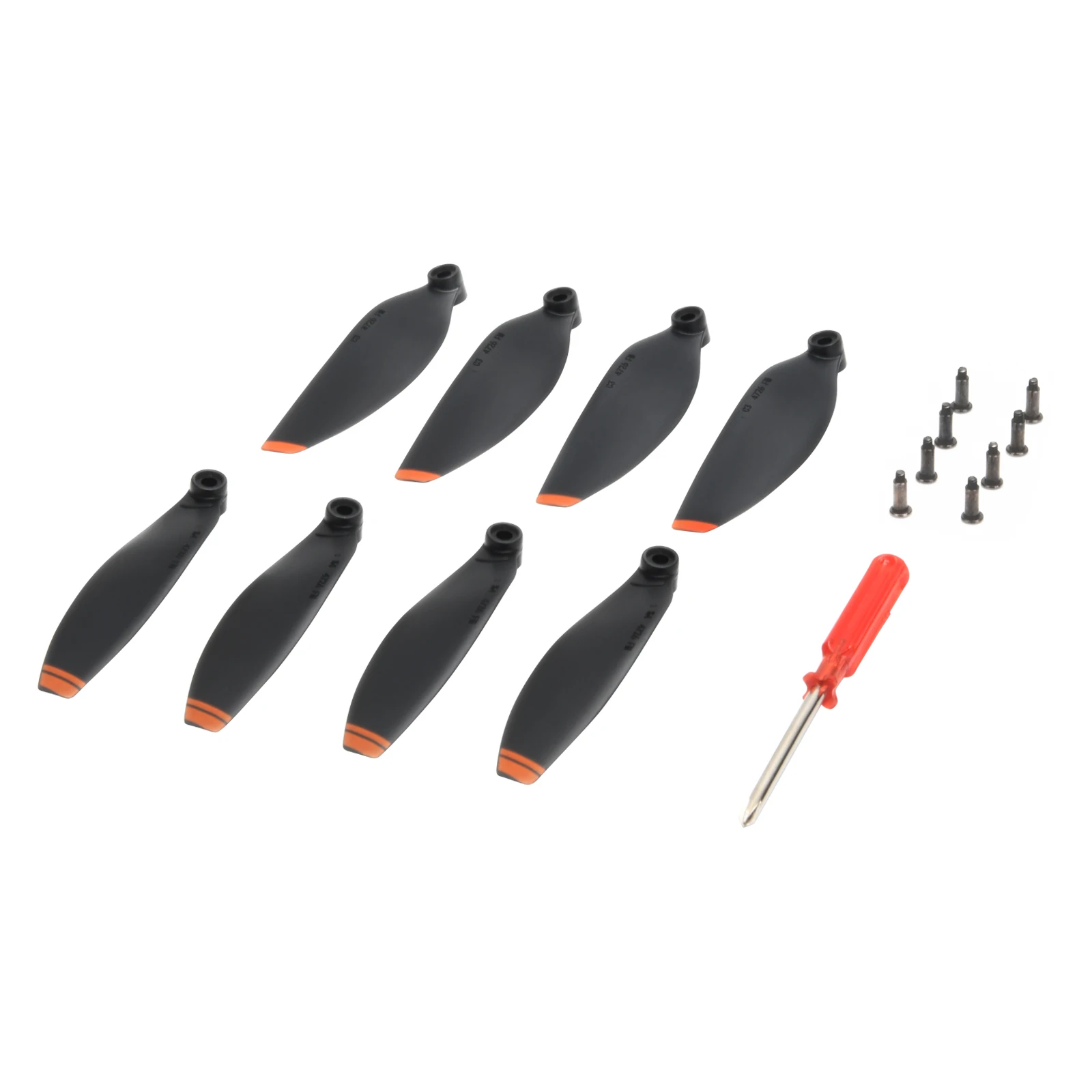 Lot économique d'hélices de rechange compatibles DJI Mini 2 et Mini SE, emballage transparent.