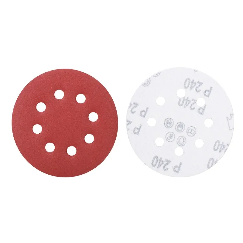XCAN 5Inch 125mm Round Sandpaper 8 Holes Disk Sand Sheets Grit 40-3000 Hook and Loop Sanding Disc Abrasives for Polish