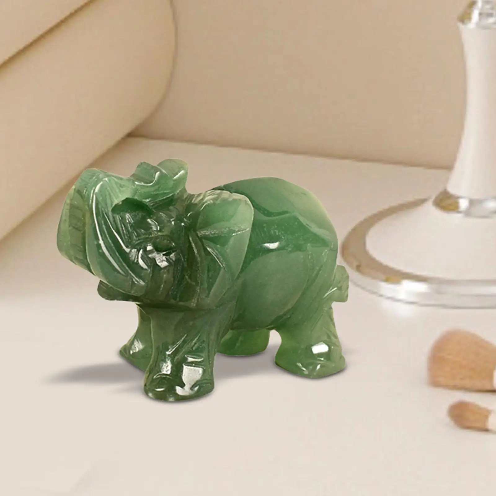 Elephant Statue Small Elephant Figurine Sculpture for Holiday Entrance Shelf