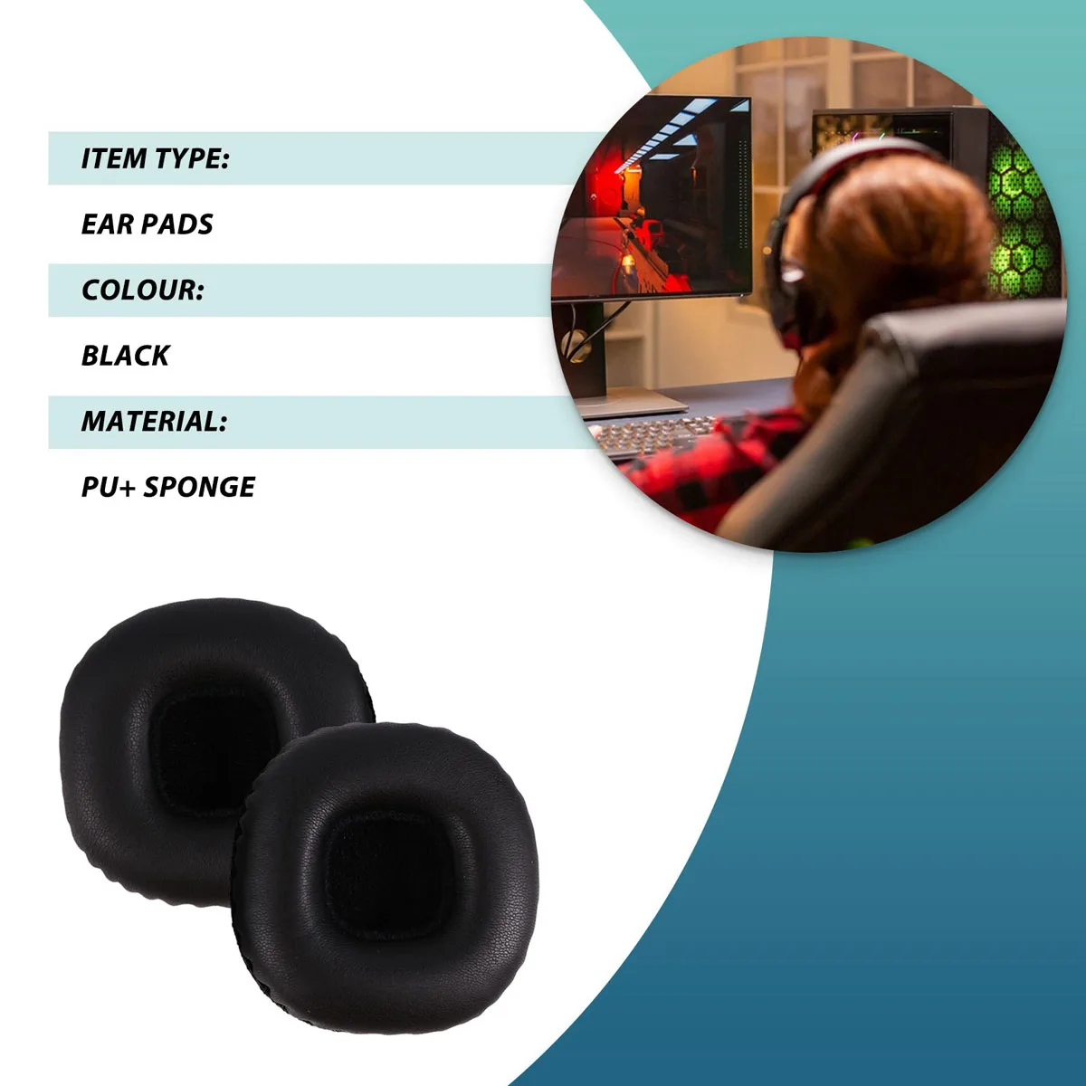 Earphone Ear Pads Earpads Sponge Foam Cushion Replacement for Marshall MID ANC ear pads