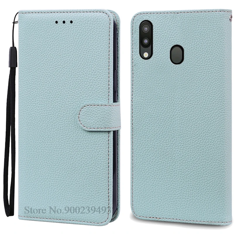 Leather Wallet Case for Samsung Galaxy M20 - Flip Cover & Card Holder