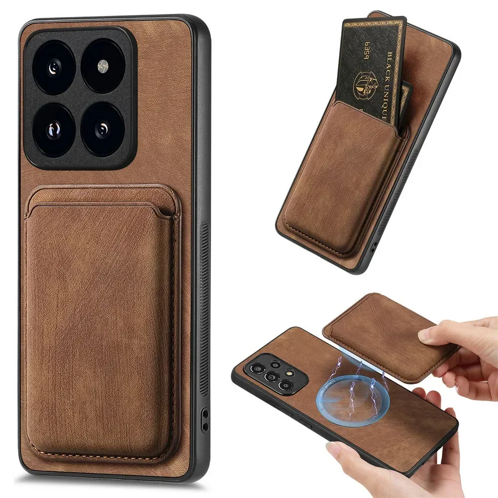 Premium 2-in-1 Detachable Leather Card Holder Case