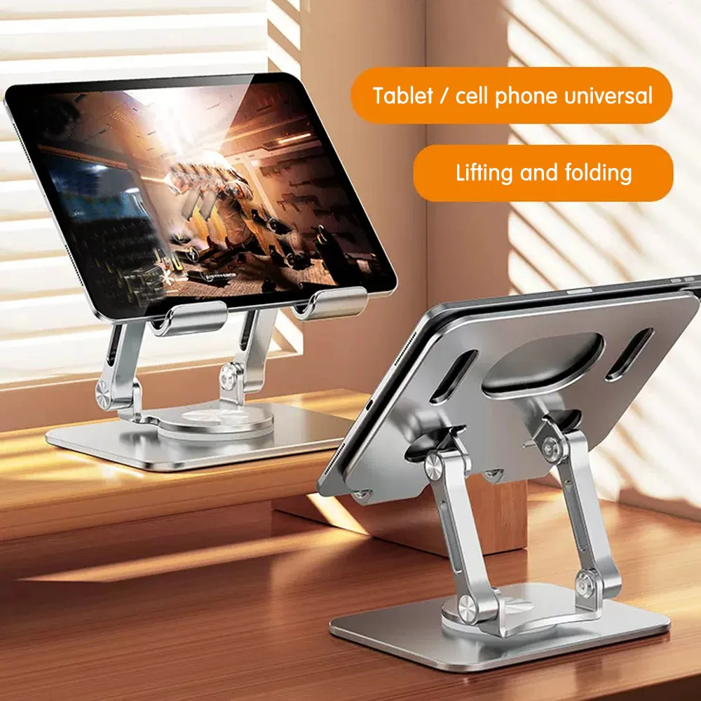 MetalTabletStandLaptopStand360RotatableNotebookHolderLiftable