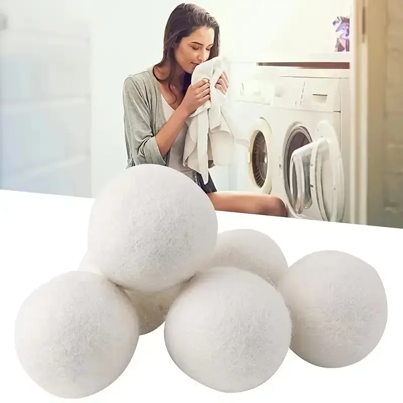 1/3/6/12 pieces, clothes anti-static washer balls, dryer-reusable dry balls, dry washing machine accessories