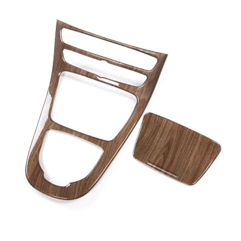 

Блестящие черные стикеры для центральной консоли, панели передач, рамы, обложки, наклейки для Mercedes Benz W213 E Class 2016 2017, 2 шт.