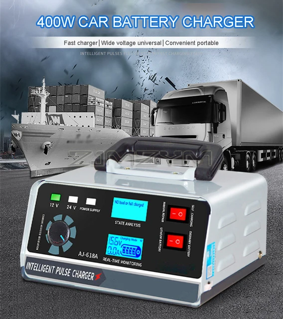 バッテリー充電器24V/12V,400W /260W,スマートパルス,車,ボート バッテリー充電器24V/12V,400W /260W,スマートパルス,車,ボート