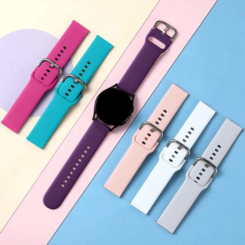 Versatile Silicone Sport Watch Strap - 20mm/22mm Bracelet