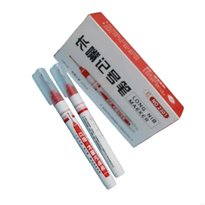 Y5LB 20mm 긴 팁 목수 마커 목공 마크 도구 긴 팁 깊은 구멍 마커