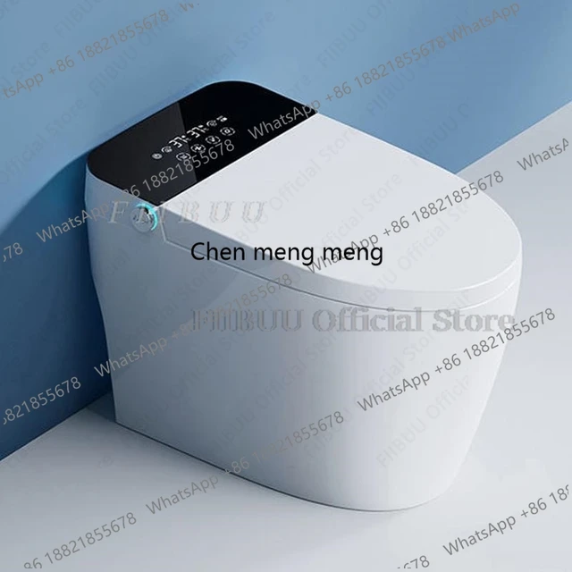 โถสุขภัณฑ์อัจฉริยะหรูหรา พร้อมถังเก็บน้ำในตัว เบาะอุ่น โถยาว ระบบดับไฟอัตโนมัติ ระบบชำระล้างอัตโนมัติ ไฟกลางคืน เบาะบิเดต์ในตัว 1