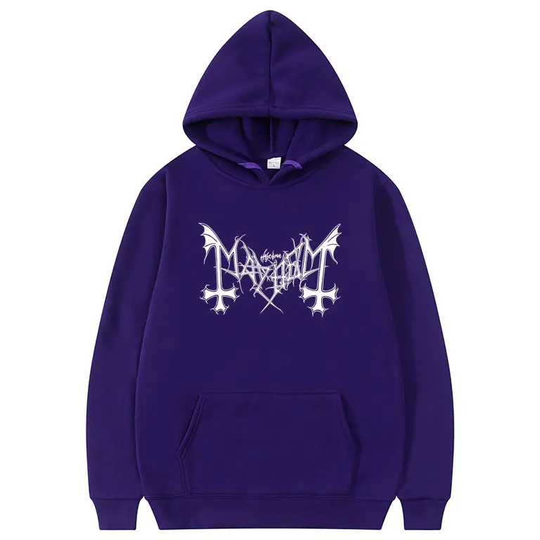 

Hip Hop Hoodies Mayhem Letter Print Hoodie Men Women Fashion Sweatshirt Kids Hip Hop Clothes Rapper Tracksuit Gothic Coat Fleece