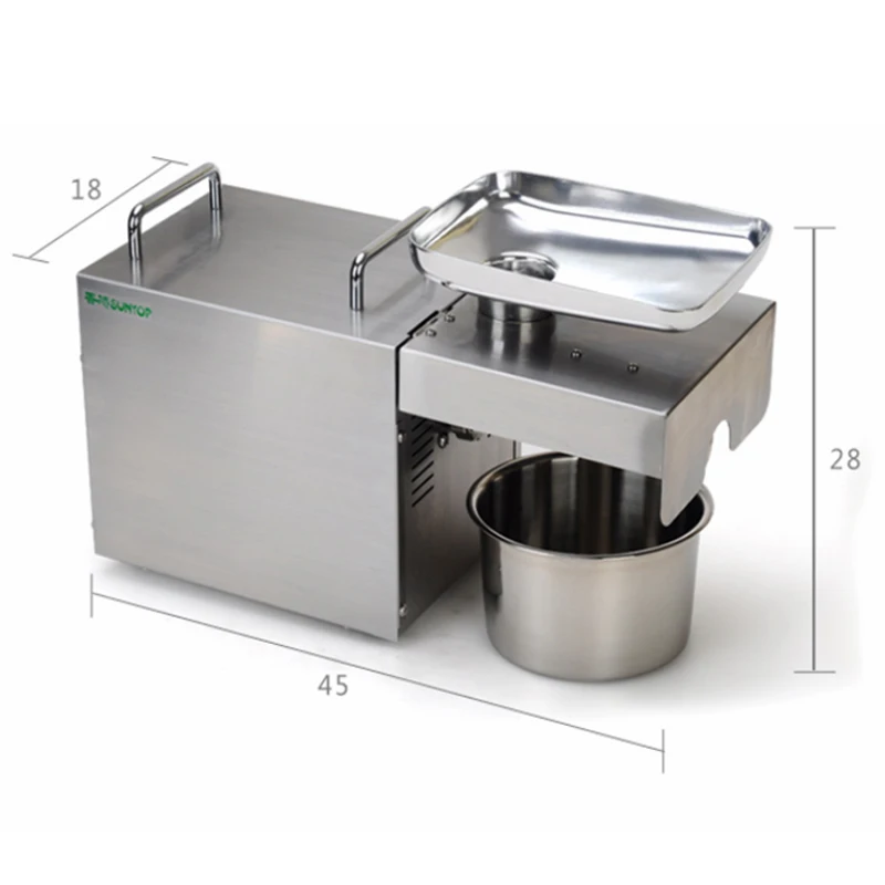 Home Oil Press Machine 1500W Cold Press Stainless Steel Flaxseed Peanut Almond Oil Pressers Machine Oil Extractor 220V/110V hot 3