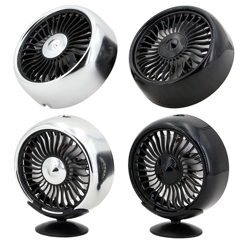 USB Fan Air Outlet Lighting LED Three-speed Mini Fan Car Electrical Appliances
