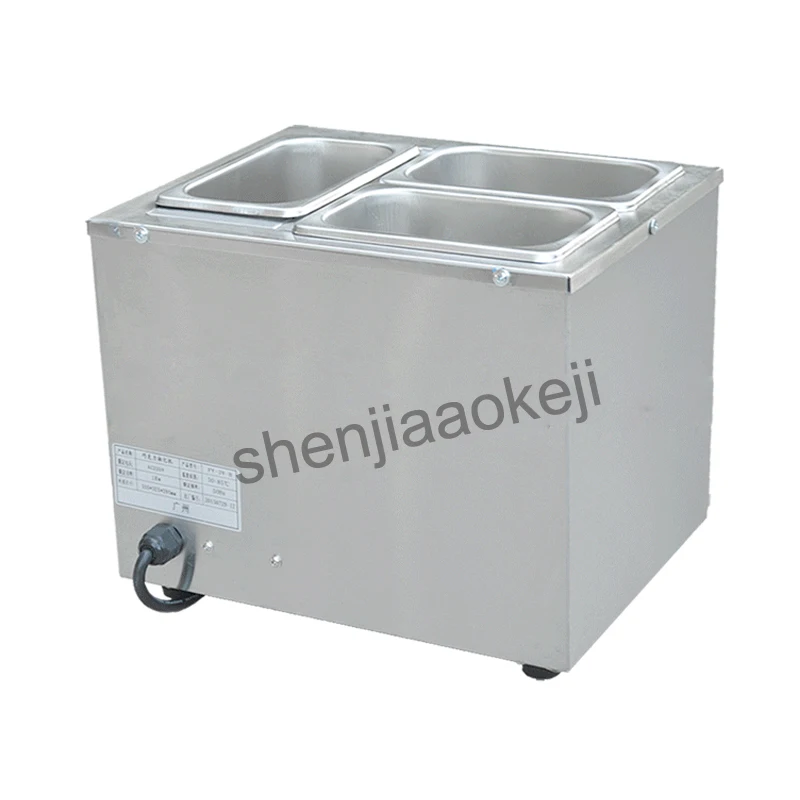 Three-cylinder Electric Chocolate Fountain Fondue Commercial Chocolate Melting Machine Hot Melt Pot melter Machine 1pc