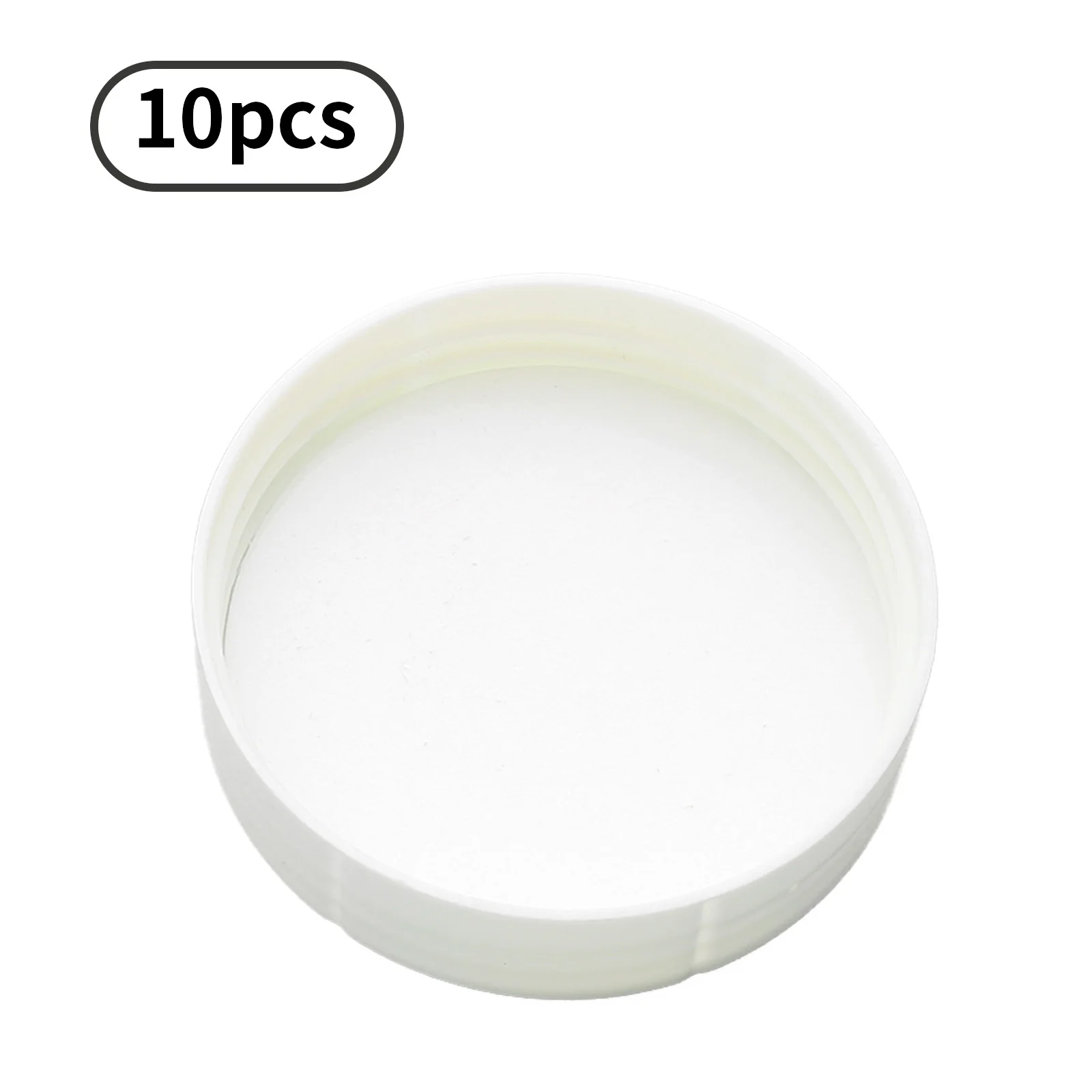 

10Pcs White Plastic Diameter 6.8CM Threaded Round Lids with Leak-proof Liners for Mason Jars Canning Jars