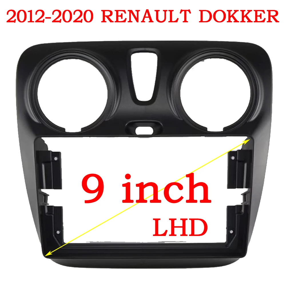 

Fascias Radio Mobil 9 Inch 2 Din FOR RENAULT DOKKER/Lodgy 2012-2020 Instalasi Bingkai Dasbor DVD Gps Mp5 Pemutar Multimedia