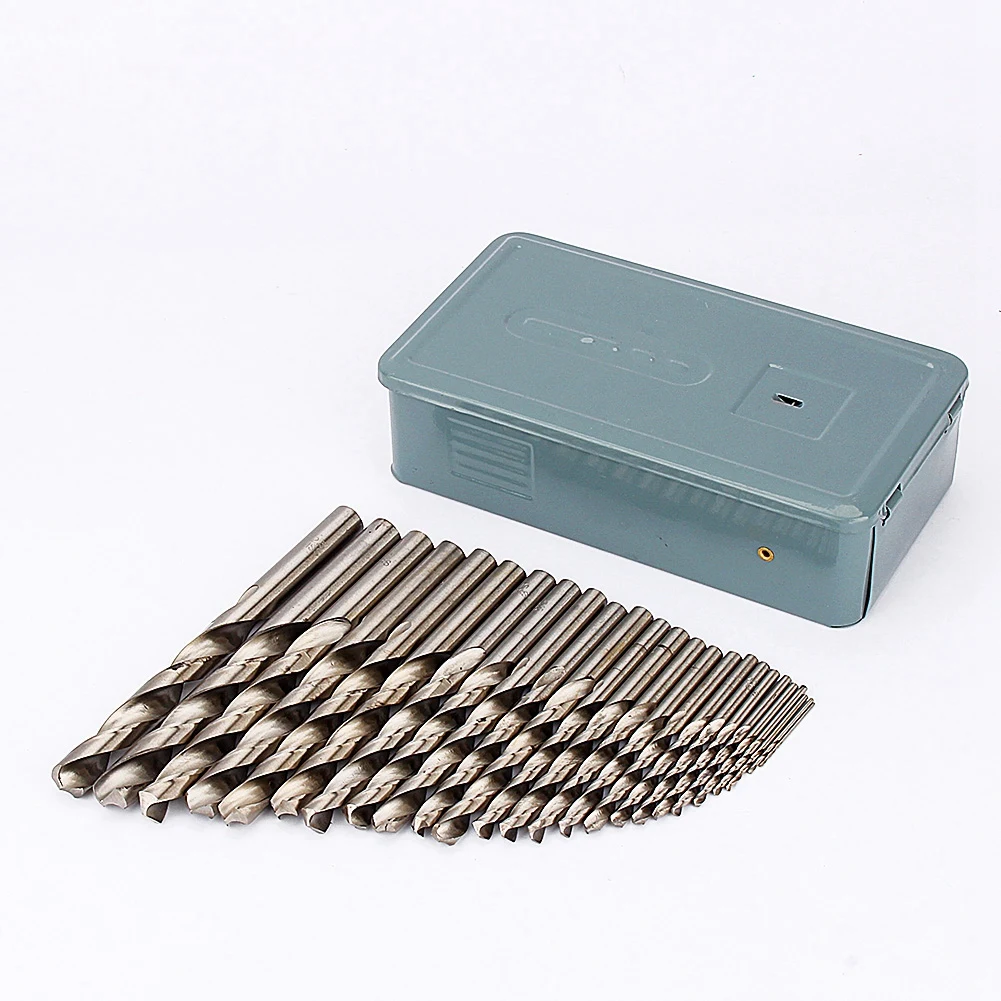 High Quality 25Pcs Twist HSS Metal Drill Set Drilling Bit Tool 1‑13mm New Twist Drill Bit Set Power Tool Accessory