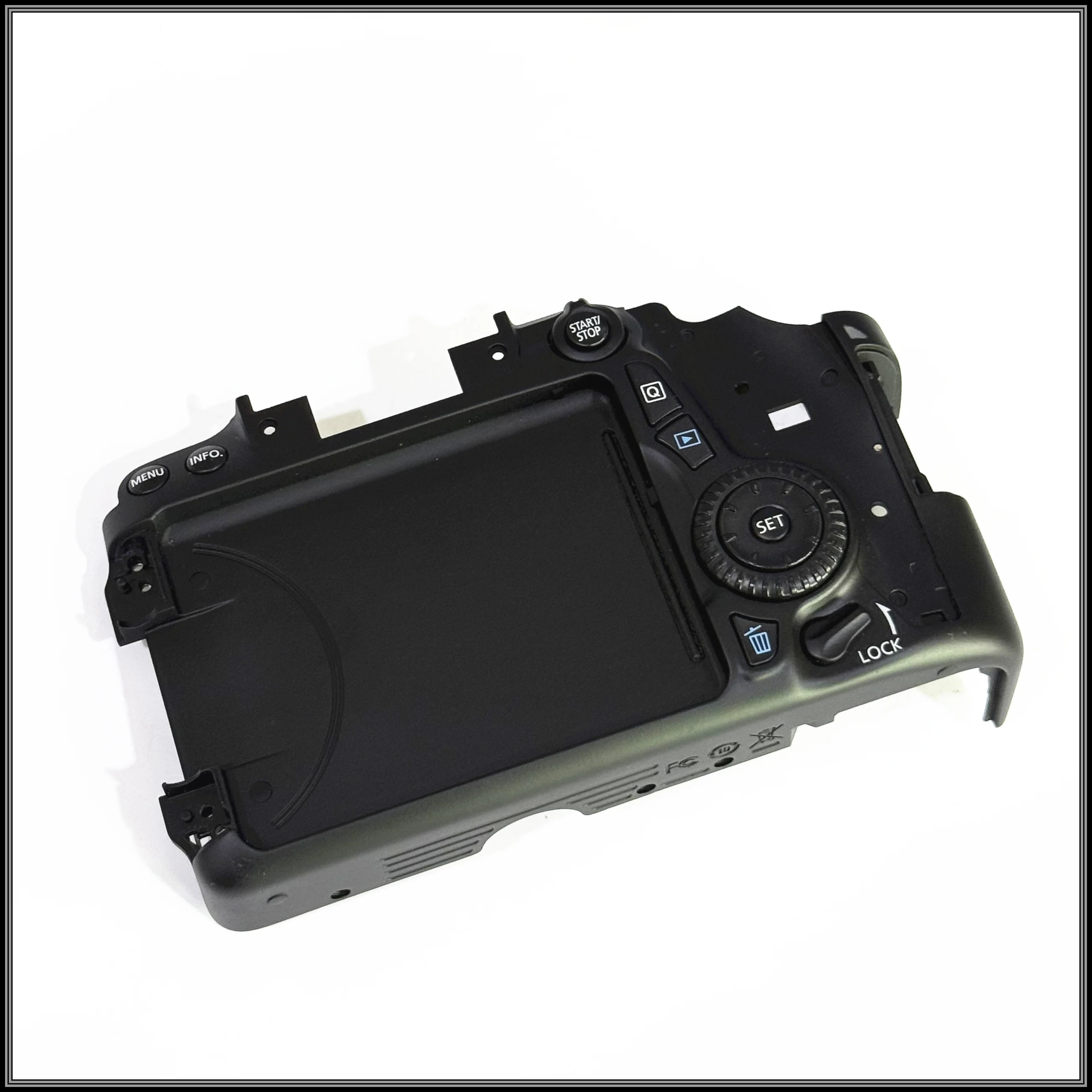 70D Back cover After the shell with key with flex for Canon 70D cover SLR Camera Repair Part （Without card slot cover）