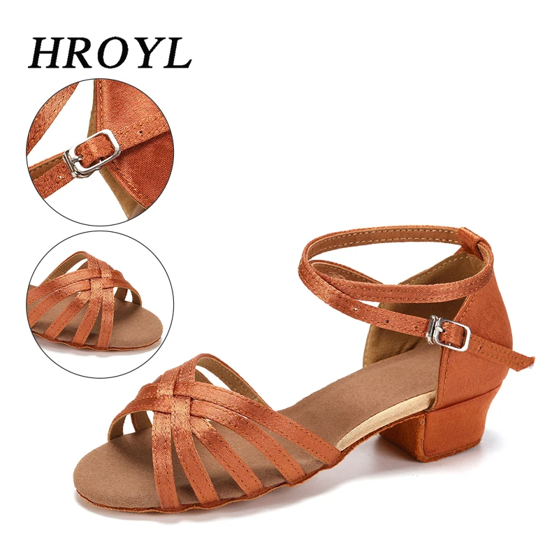 Girls Dance Shoes Kids Child Girl's Ballroom Latin Dance Shoes for Women Modern Jazz Dancing Shoes Training Shoes Salsa Sandals - 4
