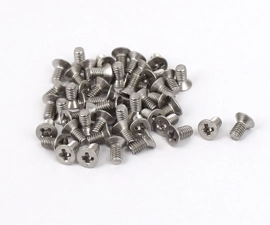 

Keszoox M2.5x5mm Stainless Steel Phillips Flat Countersunk Head Screws 50pcs