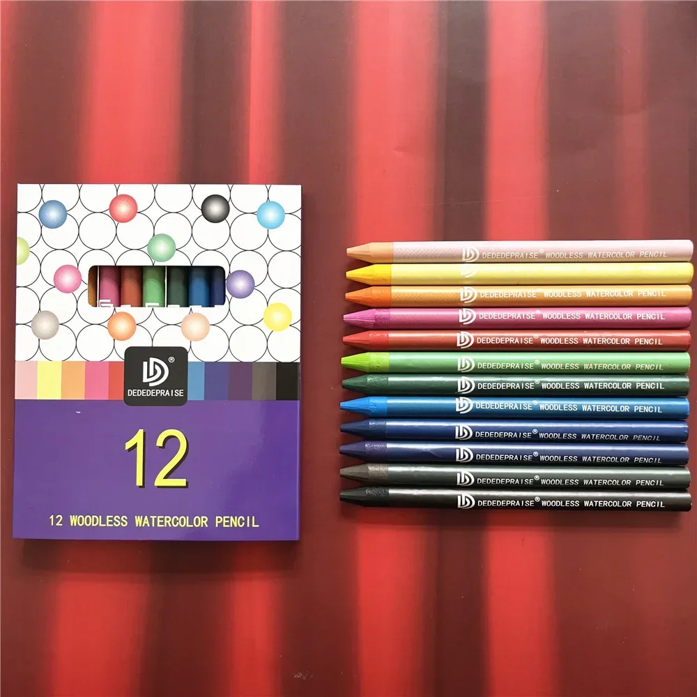 Color Pencils Woodless Watercolor Pencils 12 Drawing Pencils Set For Adults Students Artists