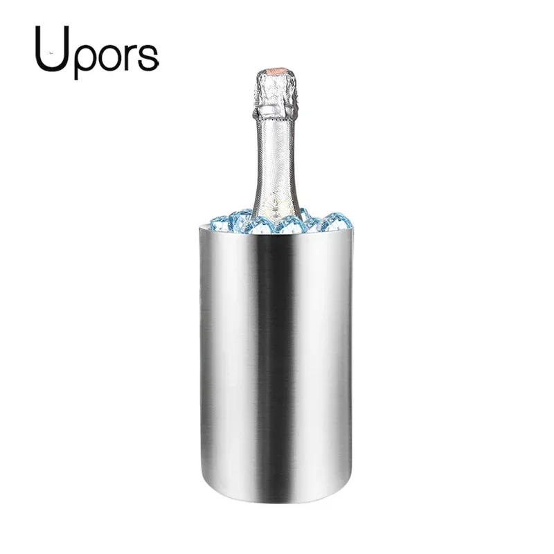 Wine Cooler Bucket Double Wall Wine Bottle Cooler Holder Champagne Beer Chiller Ice Bucket Bar Tool wine cooler sleeve beer bottle cooler drink cooler