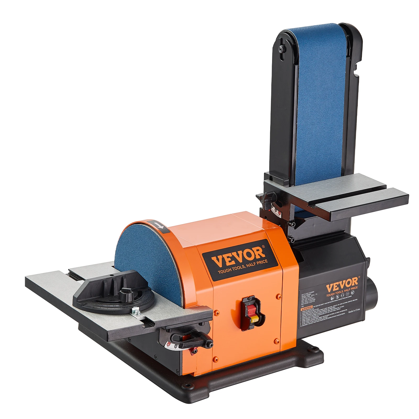 Belt Sander SucceBuy Belt Disc Sander Combo with 5A/4.3A/2.5A Induction Motor Woodworking Deburring Grinder