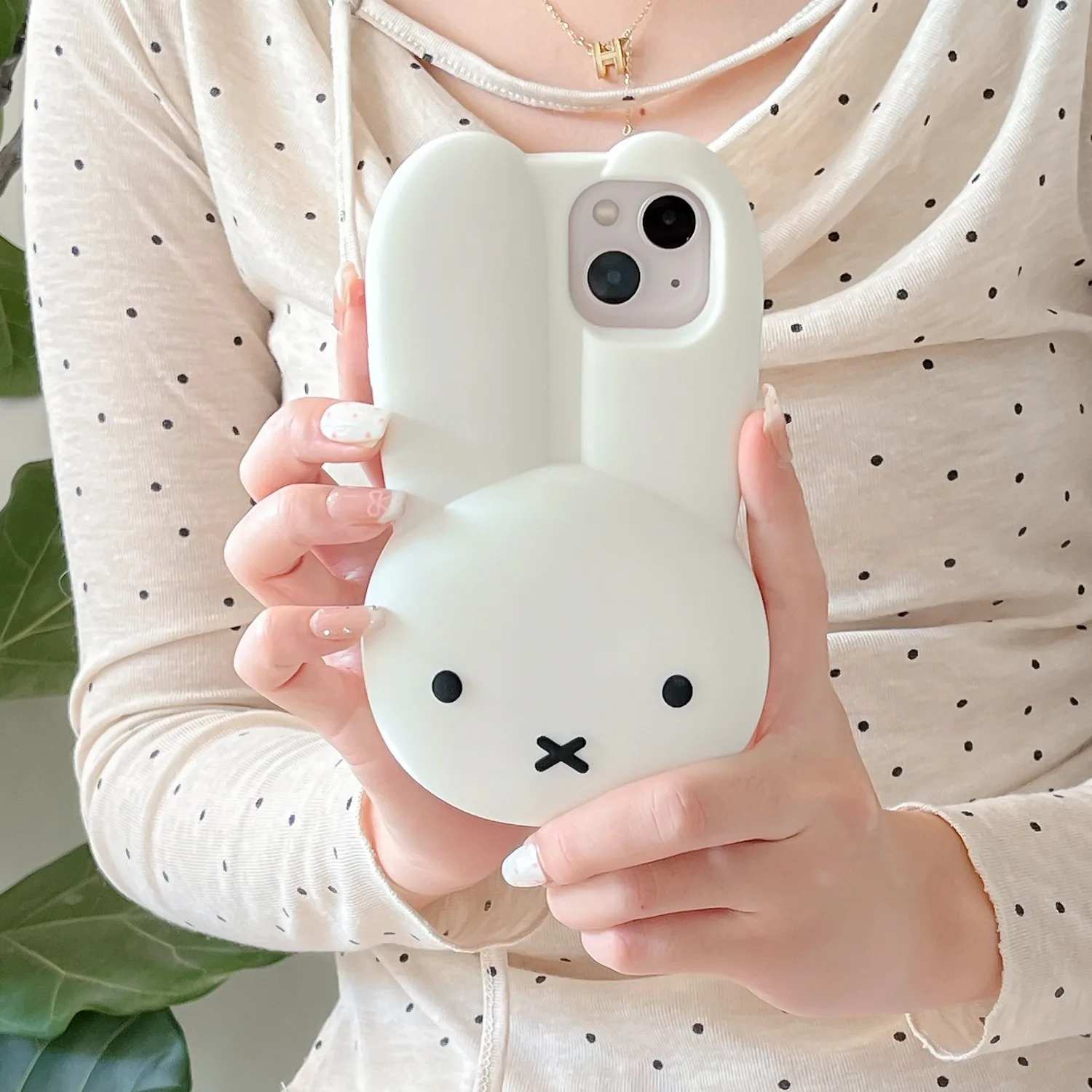 Cute Miffy Silicone Phone Case - Kawaii Anti-Drop All Wrap Soft Cover Gift