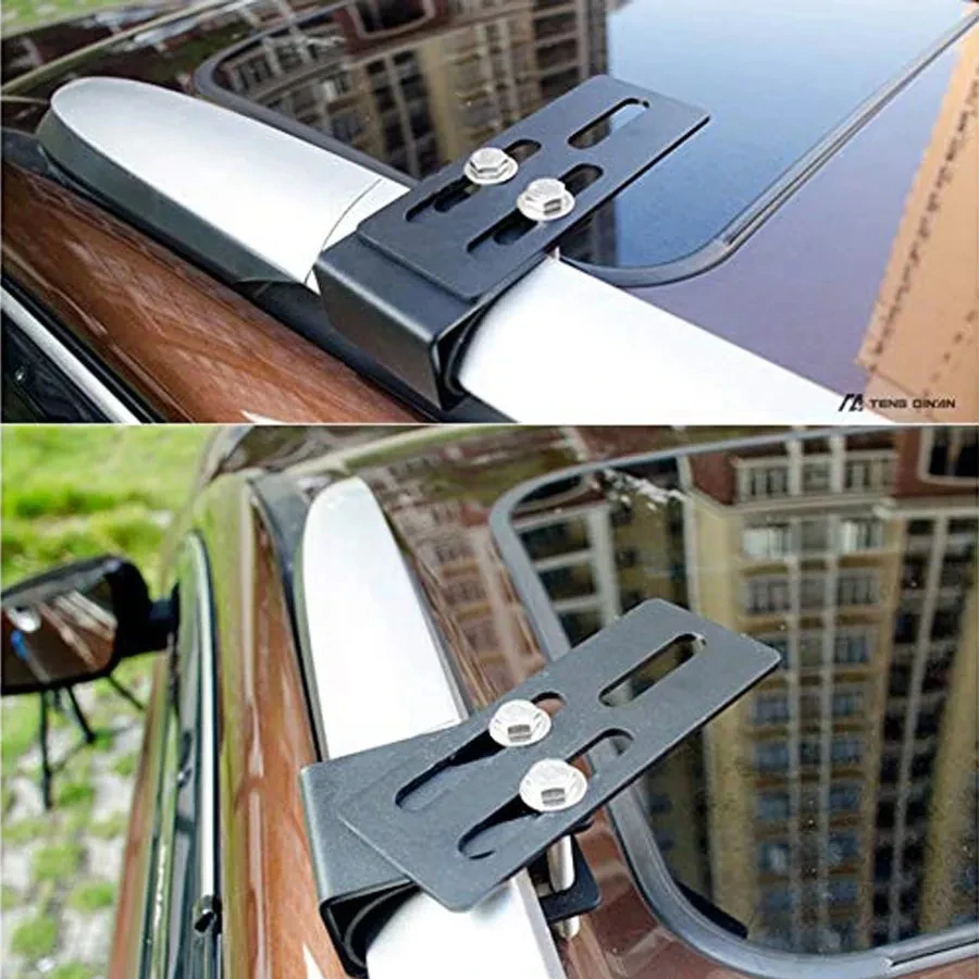 Pair Universal Car LED Light Bar Mounting Bracket Offroad Auto SUV Roof Luggage Rack Mounting Bracket Work Lamp Stand Holder