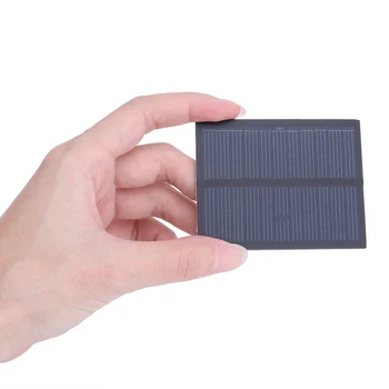0.5W 5.5V Mini Small Solar Panel Module Kit Solar Battery Charger PET Laminate 76x60mm Polysilicon Solar Panel for DIY  Board 1