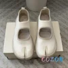 Fashion Pink Knitted Mesh Split Toe Flat Casual Shoes Summer Women Front Tripper Mary Jane Sweet Girl Outdoor Sneakers 5