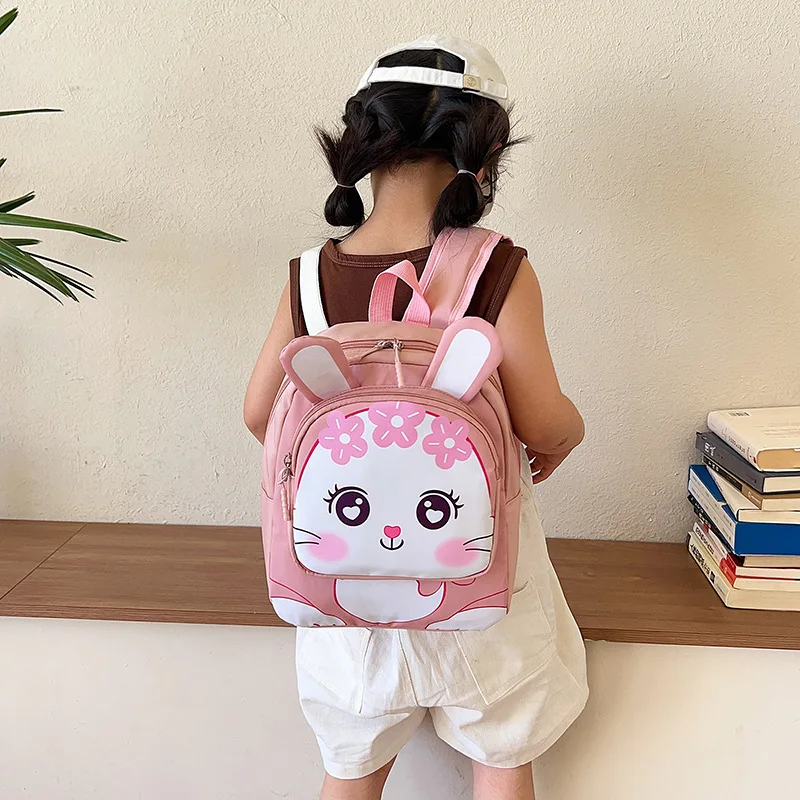 New Cartoon Kindergarten School Bag 4-6 Years Old Baby Super Light Cute Animal Print Large Capacity Children's Backpack 4