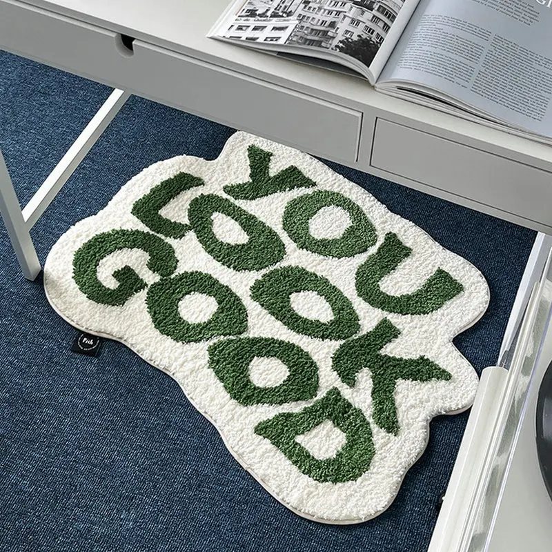 Auf Gutes Aussehen Bedacht 5 Buchstaben INS-Sie-Gut-Aussehen-Buchstaben-Teppich-Tufted-Weiche-Plushy-Nacht