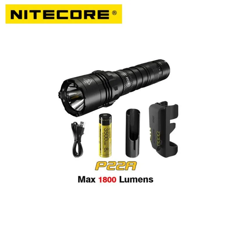 

Тактический фонарик NITECORE P22R, USB-C, с аккумулятором