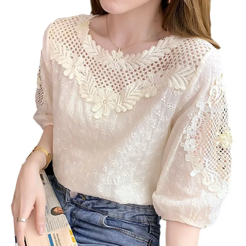 Detailed Embroidery and Fabric View