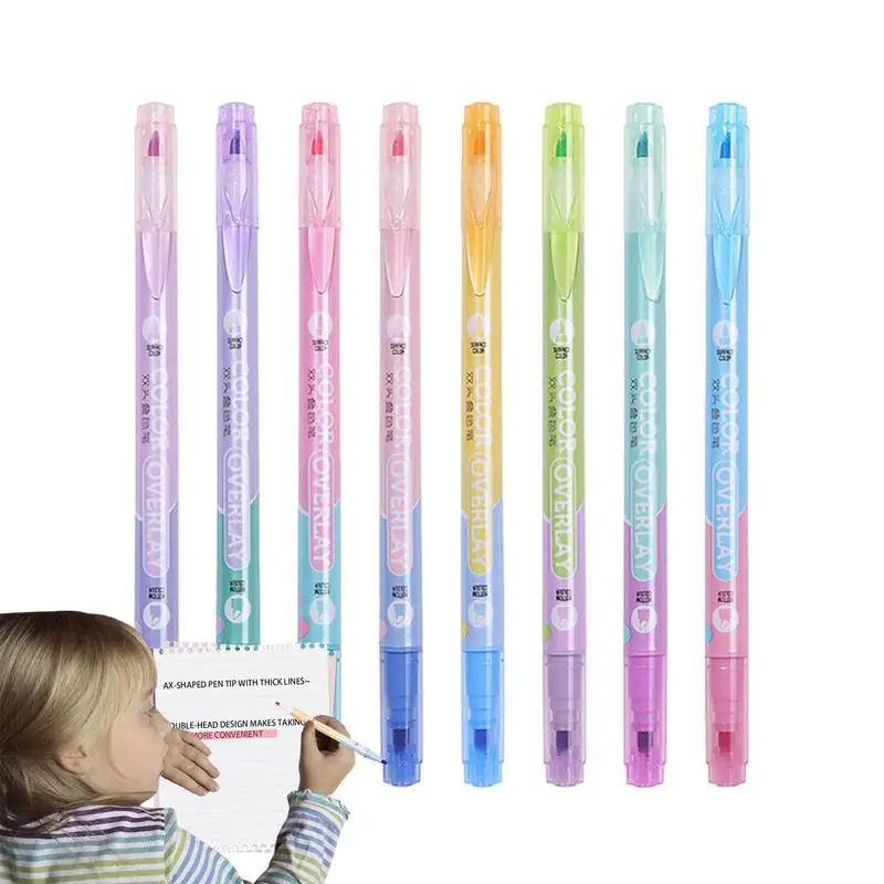 

Highlighter Pen Set Marker Highlighter Pen Drawing Kit Smooth Writing DIY Crafts Tool For Greeting Card Birthday Drawing Diary