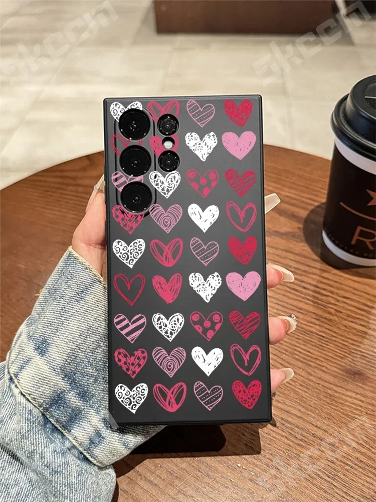 Vibrant Love Heart Design Phone Case - Happy Edition