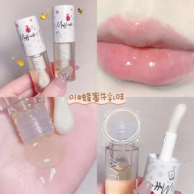 Jelly Lip Balm Long Lasting Moisturising Plumping Lip Balm Lipstick Gloss Sheer Lip Balm Big Lip Brush Lip Balm 5