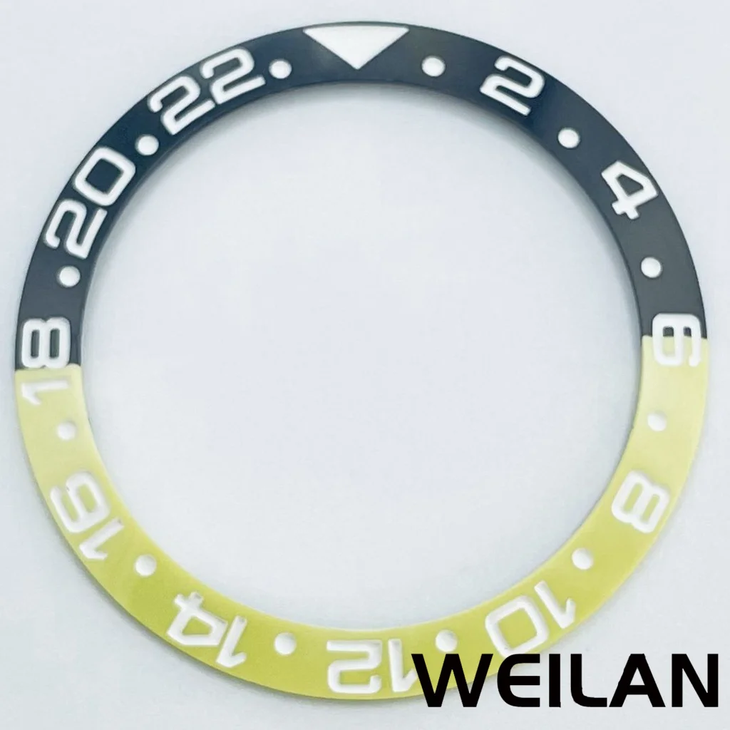 Ceramic & Aluminum GMT Diver-Style Bezel Insert for 40mm Cases - Premium Diving Accessory