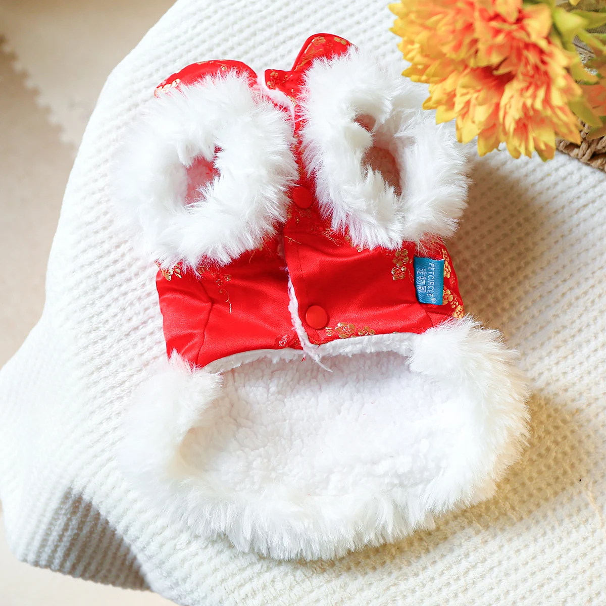 Dog Clothes Accessories Tang Dress Gauze Skirt For Small/Medium Dog Yorkshire Autumn/Winter Puppy Cat Pet Cute Costume Vest Coat