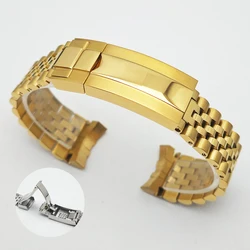 GMT Watch Strap with Matching Case - Premium Bracelet Accessories - 20mm (Gold)